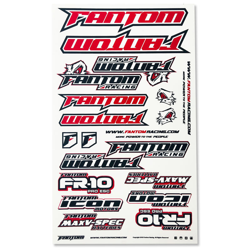 U-Cut Team Sticker Sheet