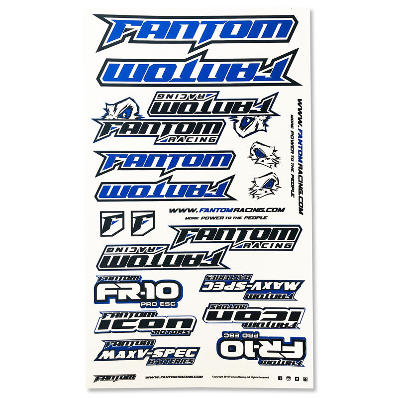U-Cut Team Sticker Sheet