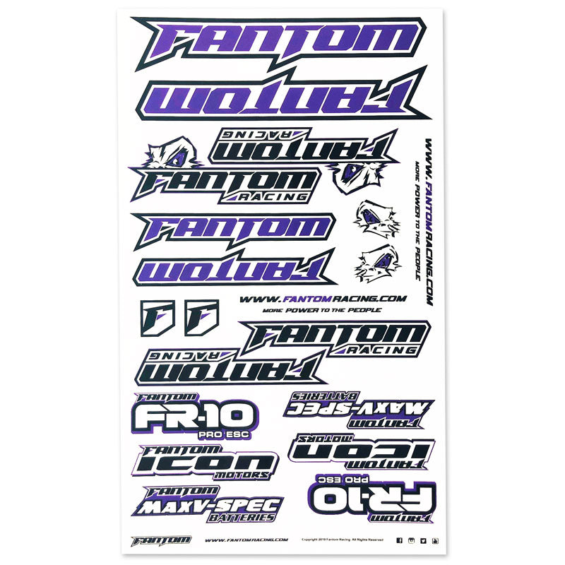 U-Cut Team Sticker Sheet