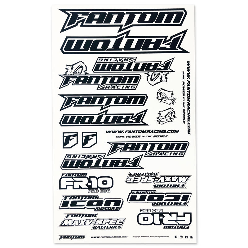 U-Cut Team Sticker Sheet