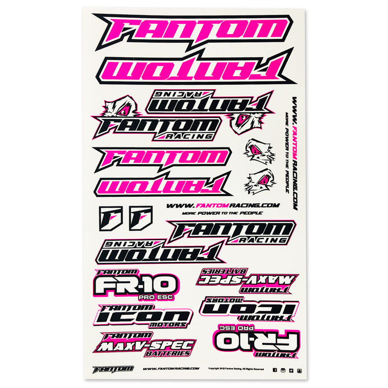 U-Cut Team Sticker Sheet