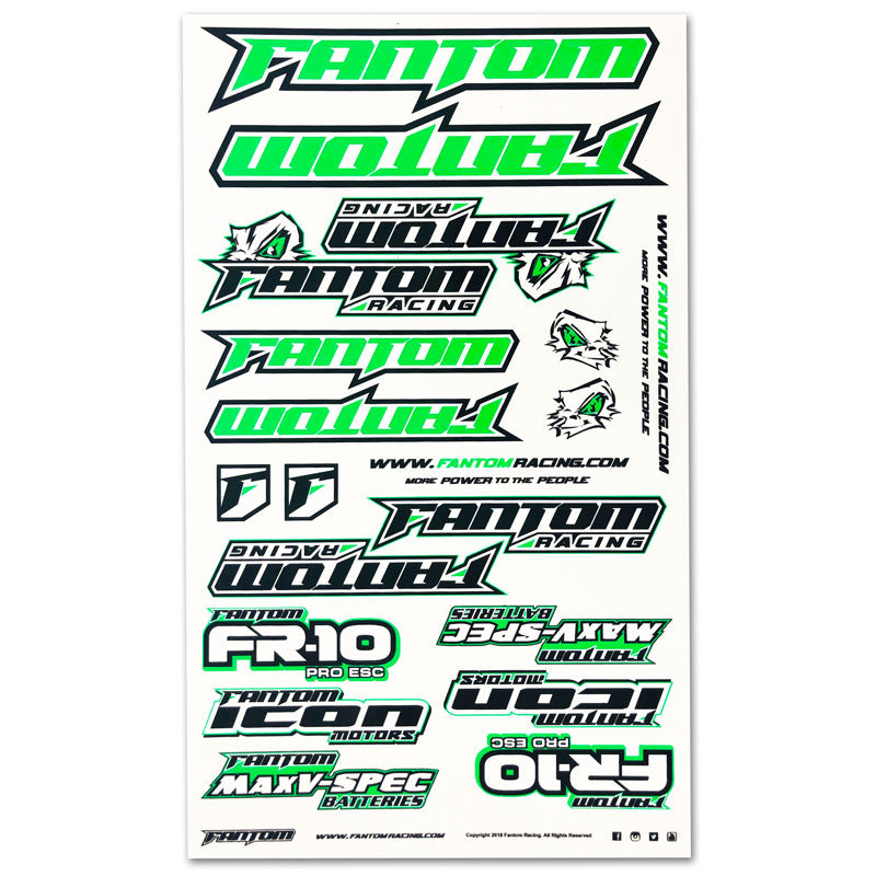 U-Cut Team Sticker Sheet