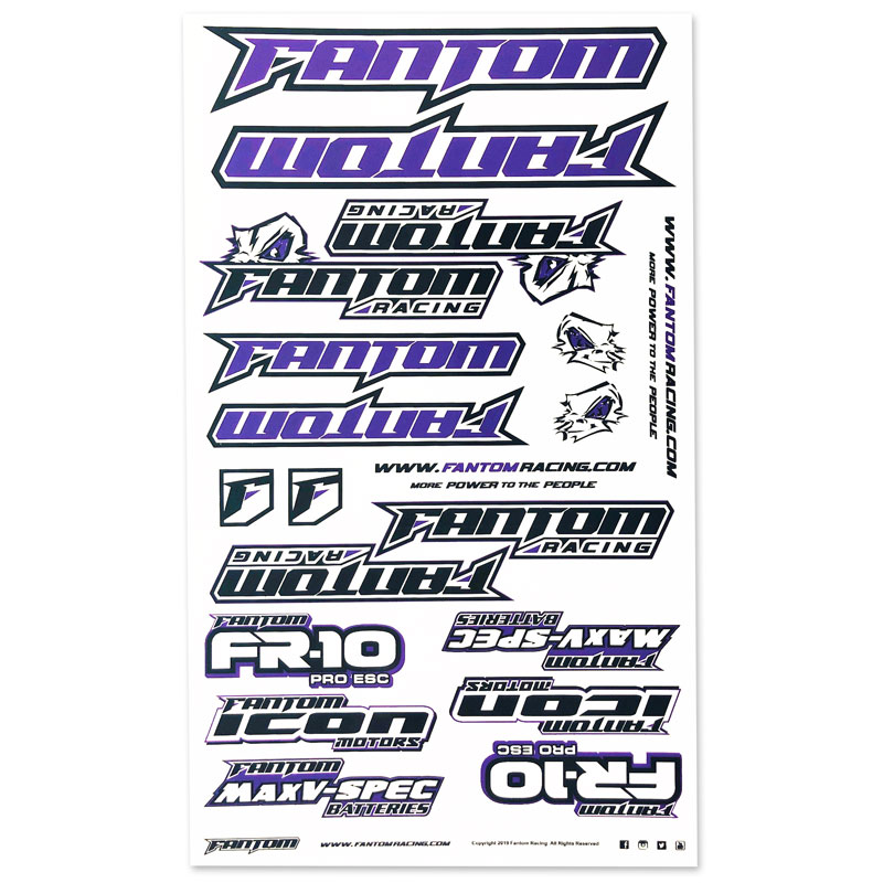 U-Cut Team Sticker Sheet – Purple