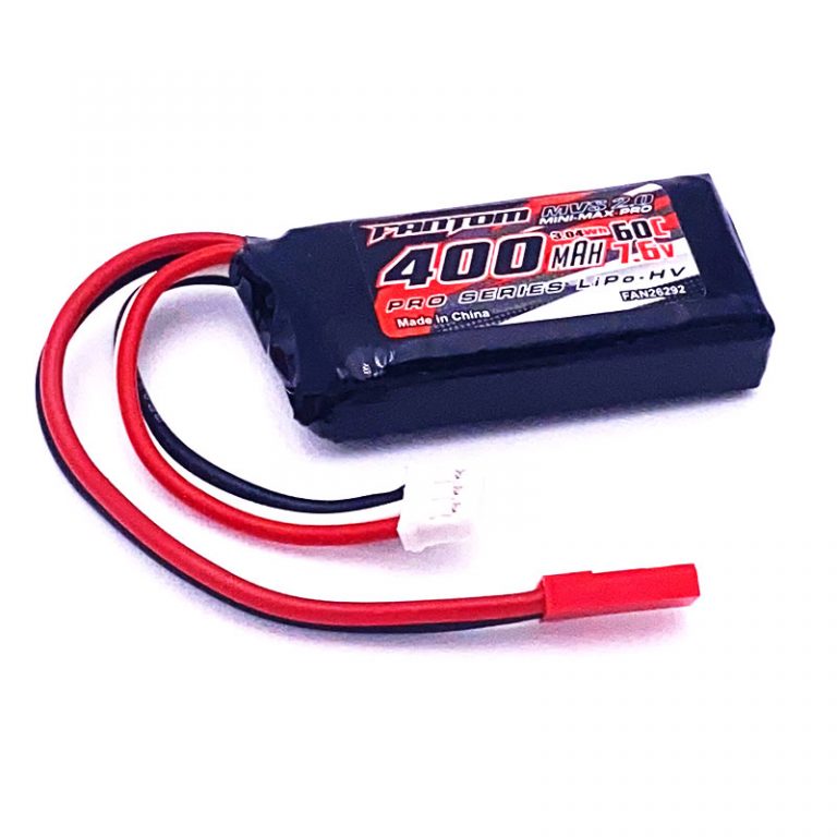 400mAh, 60C, 7.6v, 2S, MVS 2.0 MINIMAX PRO LiHV Fantom Racing