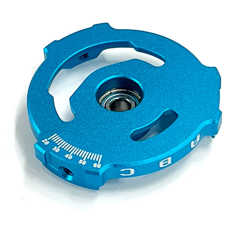 HELIX (Optional Color) Replacement Stationary End Plate – BLUE