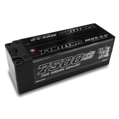 7500mAh, 150C, 15.2v, 4-Cell (4S), MVS 4.0 Graphene Pro Series LiPo-HV, 5mm Bullet